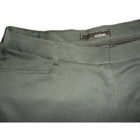 oobe Pants Womens Plus Size 32 x 30" Gray Flat Front straight leg Uniform Work - Picture 3 of 9